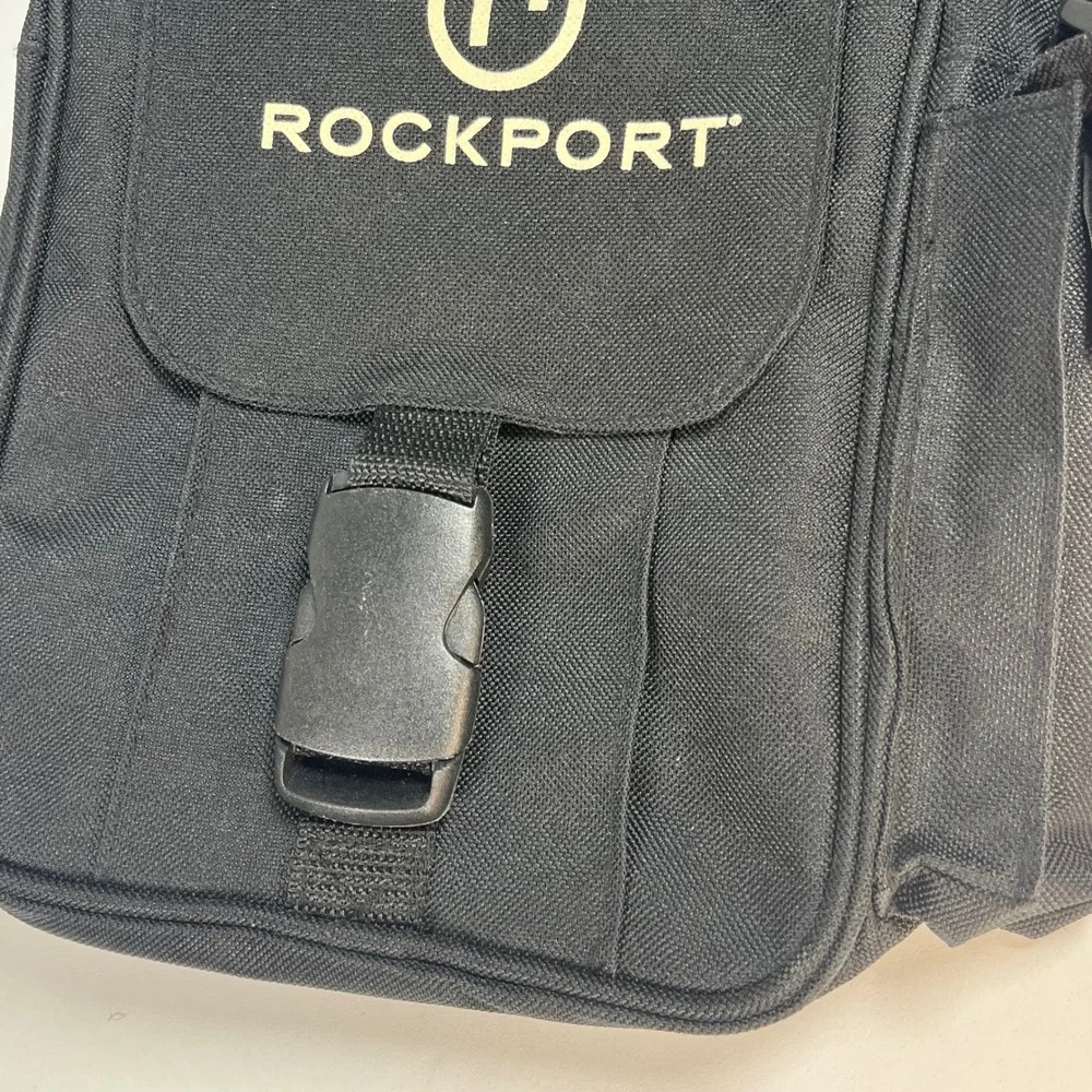 Rockport Crossbody Bag Black Small Canvas Utility Messenger